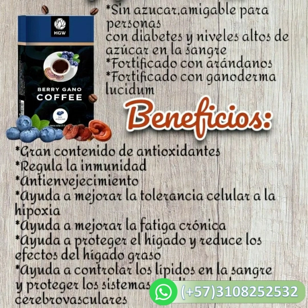 berry gano coffee cafe ganoderma y arandanos hgw berry gano coffee cafe ganoderma y arandanos hgw